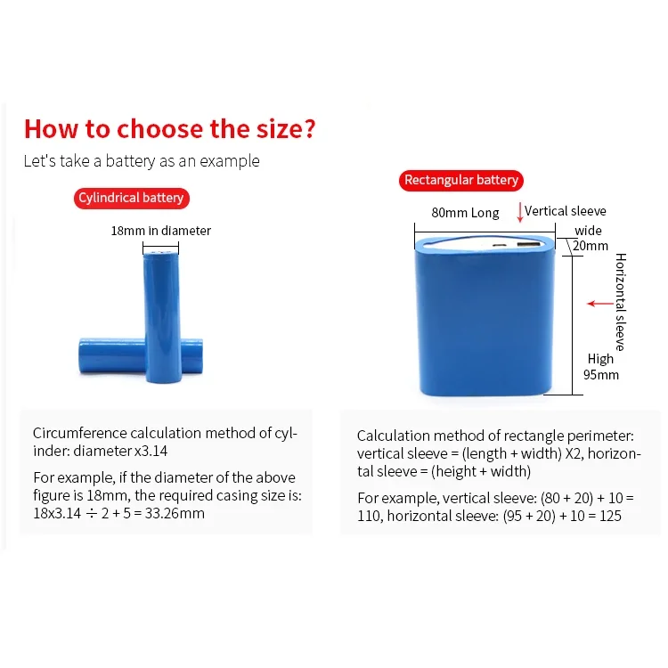 Paquete de Tubo termorretráctil de PVC para batería Lipo, 2/10m, 18650, ancho de 17mm ~ 80mm, envoltura de película aislada, funda de litio, funda de Cable azul Multi - imagen 3