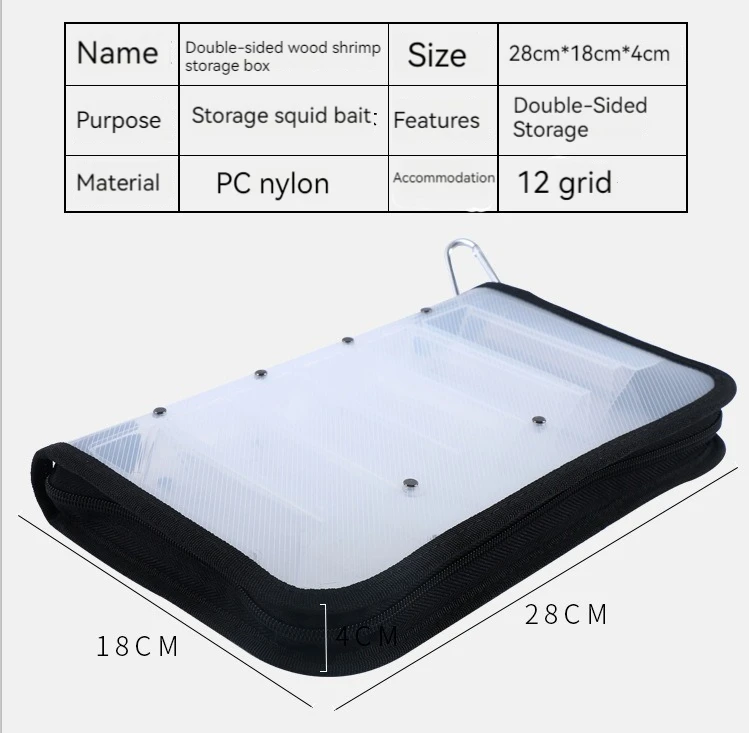 Bolsa de pesca, estuche de pulpo Egi, caja de almacenamiento de plantilla de calamar, bolsa de señuelo duro, cubierta protectora de gancho, bolsa impermeable para aparejos de pesca de agua dulce - imagen 3