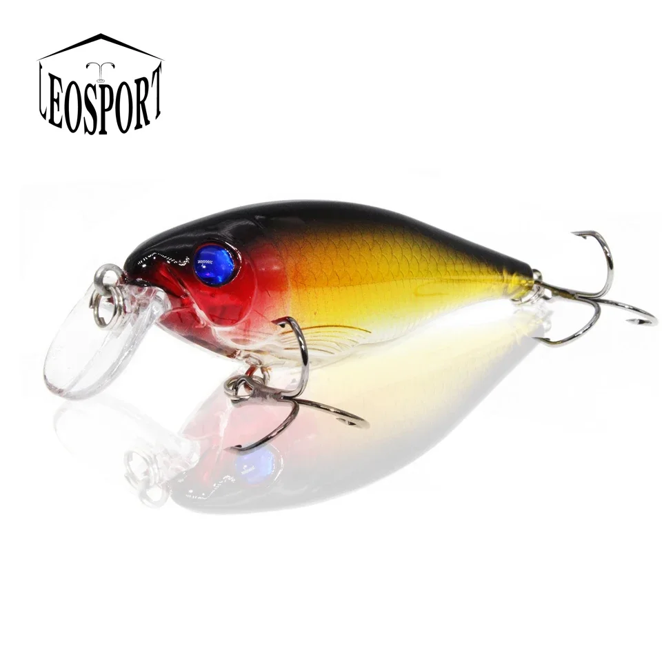 Señuelos de plástico duro para pececillos, cebos artificiales Crankbait, aparejos de Pesca, 8CM/12,5G - imagen 5