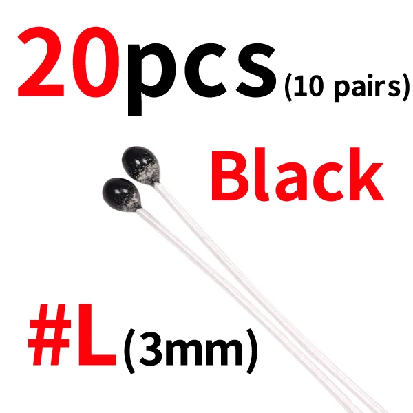 20pcs 3mm black