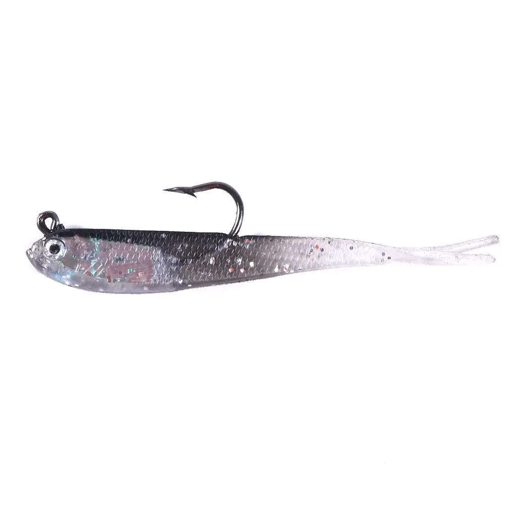 Juego de Señuelos de Pesca de 24 Uds., cuchara de Metal mixta, cebo de cola en T suave, pececillo para lubina, Lucio, trucha, perca, Wobblers, Kit de aparejos de pesca de todas las capas - imagen 5