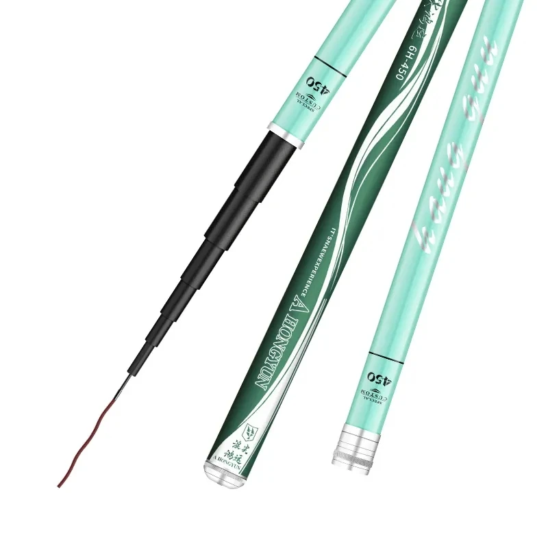 Caña de pescar dura súper ligera, 6,3 M/7,2 M/8M/9M/10M, caña larga de carpa, caña de pescar de carbono para caza, caña de pescar con mosca de pez grande - imagen 5