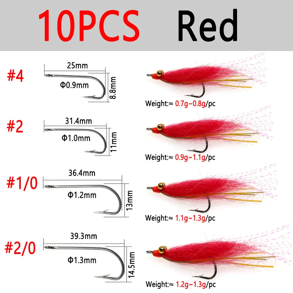 10pcs Red