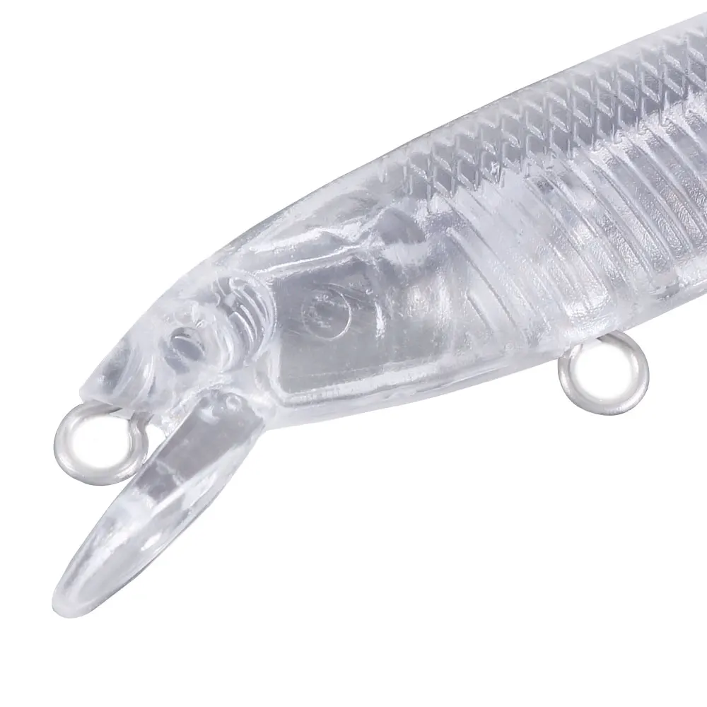 Señuelos Minnow sin pintar 7.5cm – Cuerpo duro transparente para pintar - imagen 2