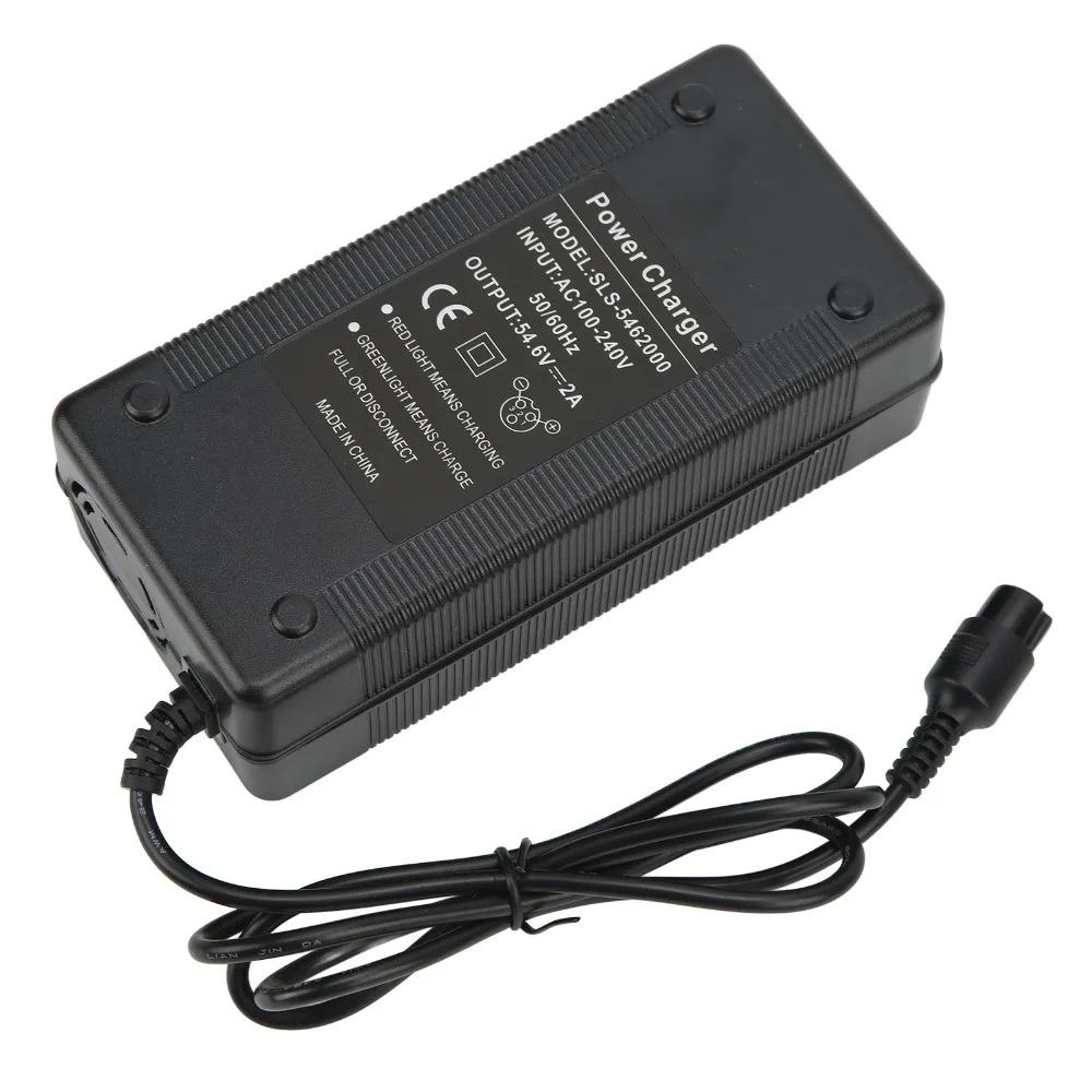 Cargador de patinete con enchufe UE/EE. UU./Reino Unido, cabezal de aviación, cargador de batería de litio de 3 agujeros, cargador de bicicleta eléctrica para KUGOO M4/M4PRO - imagen 2