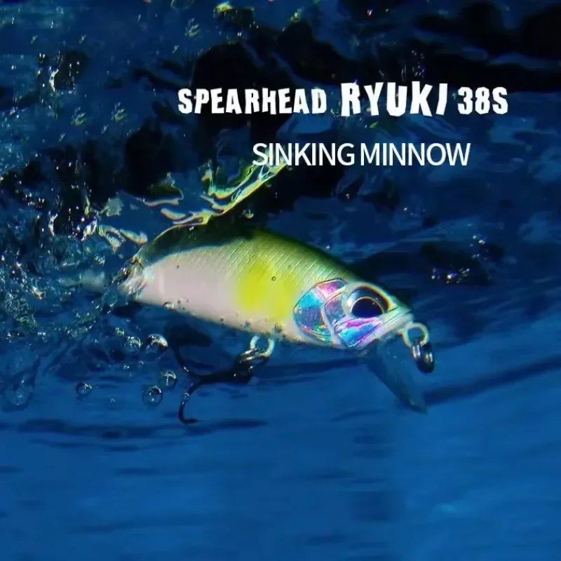 ALASICKA 38mm 3,2g señuelo de pesca Micro Minnow Wobbler hundimiento cebo duro Artificial Jerkbait Swimbait pequeño flujo trucha cebo para lubina - imagen 4