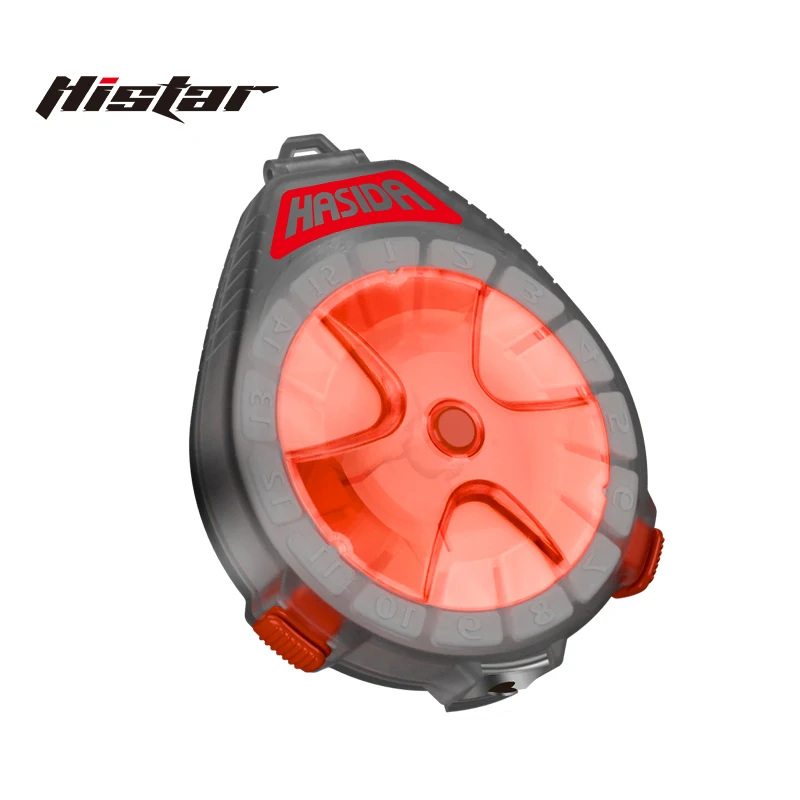 Caja de sublínea HISTAR, portátil, colgante, ABS importado, naranja/azul, opciones de colores con hoja, hebilla estirable, caja de aparejos de pesca - imagen 3