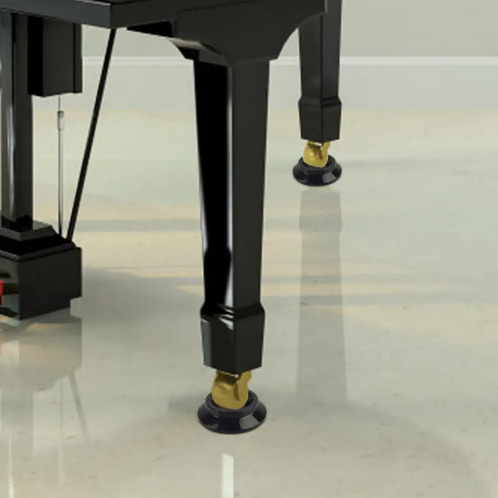 1 Juego de esteras con ruedas para Piano, protectores de suelo antideslizantes para Piano, almohadillas antideslizantes, tazas con ruedas para Piano Vertical, esteras para el hogar - imagen 3