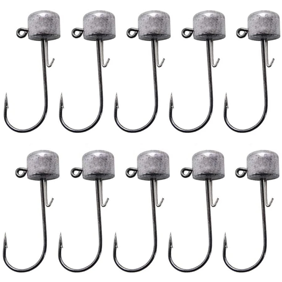 Anzuelos Jig cabeza redonda para pesca de vinilos - imagen 3