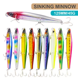 MN707 Wobbler señuelo lubina de fundición larga para pesca deportiva