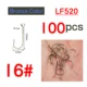 100pcs 520 size 16