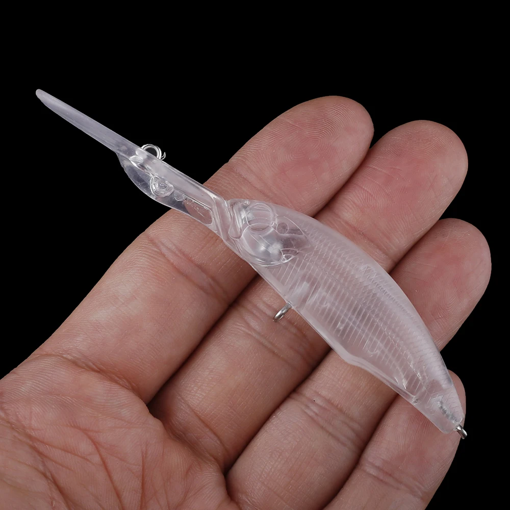 Chan'sHuang-Cebo en blanco sin pintar, cebo flotante de buceo en aguas profundas, piscardo, aparejos de señuelo de pesca hechos a mano, 100mm, 6,2g, 20 piezas - imagen 4