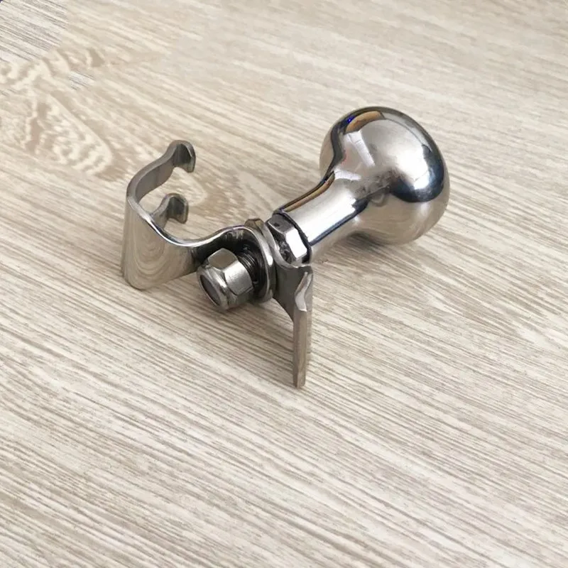 Perilla giratoria de refuerzo para volante de acero inoxidable, rotación de 360 grados, rodamiento de Metal, mango eléctrico, accesorios para barcos en forma de bola - imagen 5