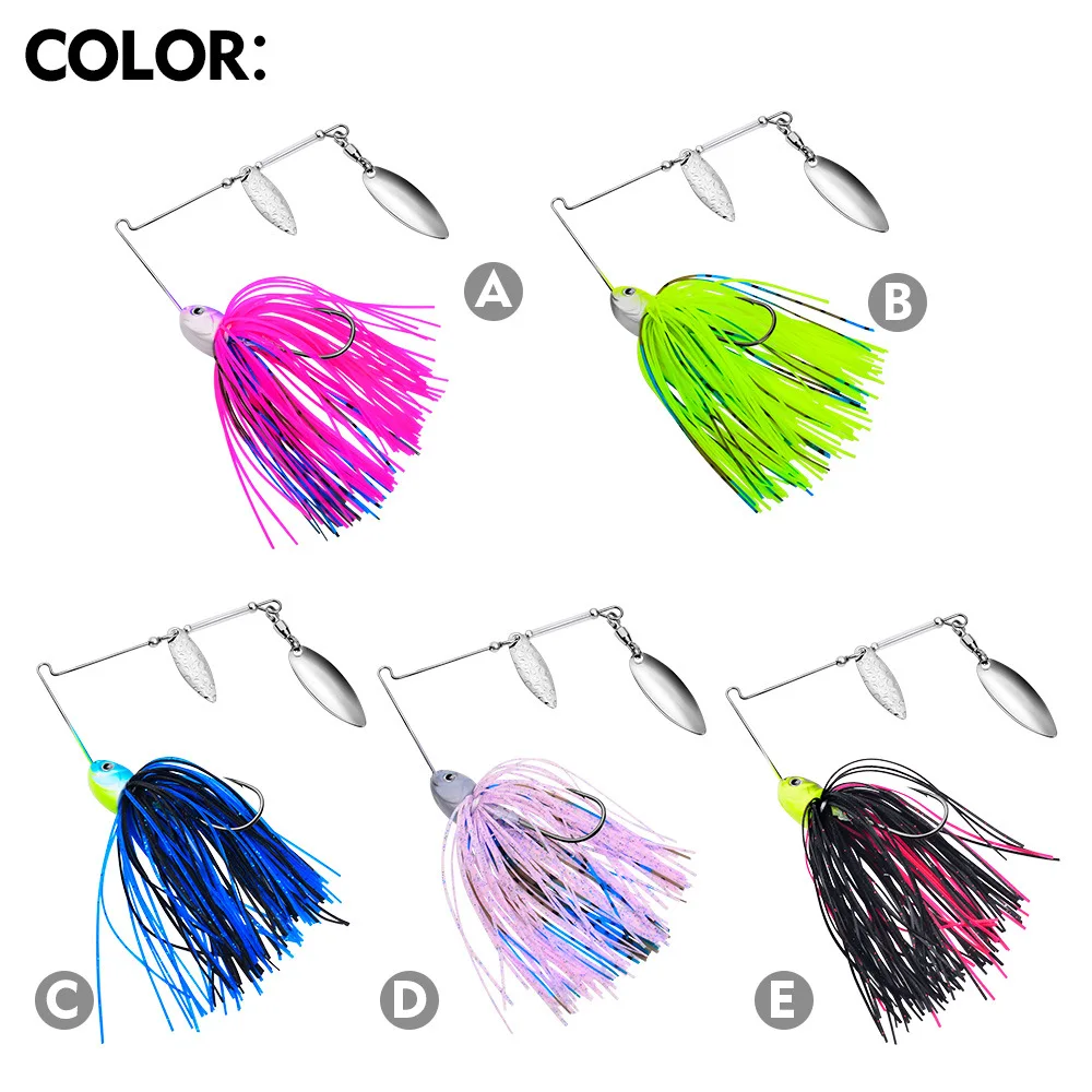 13,7G 16,8G Spinner cebo Bass jig Chatter cebo señuelo de pesca chatterbait Kit de pesca Wobblers para aparejos de pesca de lubina - imagen 5