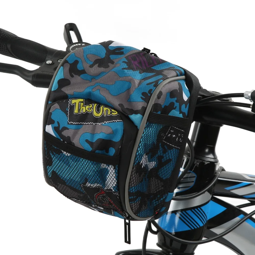 Bolsa para manillar de ciclismo de gran capacidad, bolsa de almacenamiento de tubo frontal de bicicleta ajustable de montaje rápido, impermeable, multifuncional - imagen 2