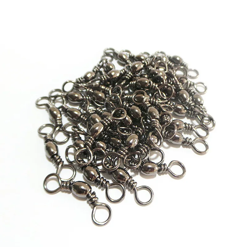 Señuelos de Pesca giratorios de enclavamiento, aparejos de pesca de mar, conector giratorio, 10 unids/lote - imagen 4