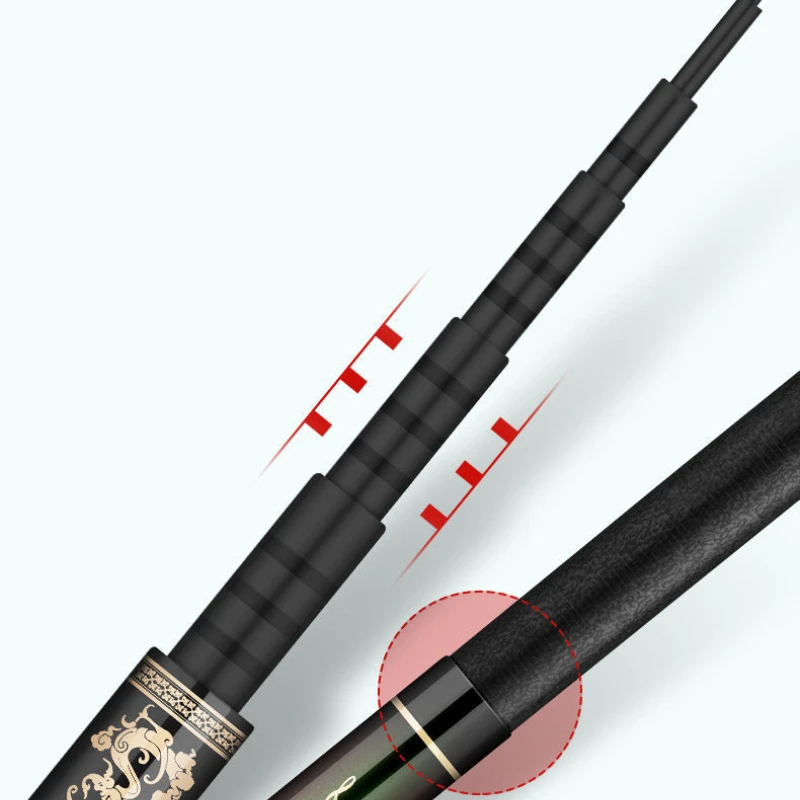 Caña de pescar ultraligera, caña de mano de sección corta superdura, accesorios de pesca de carpa de alto carbono - imagen 3