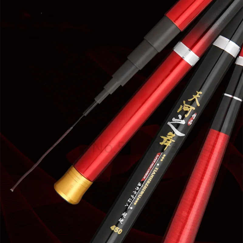 Caña de pescar telescópica ultraligera, fibra de carbono superdura, portátil, para carpa de agua dulce, 3,6 M, 4,5 M, 5,4 M, 6,3 M, 7,2 M - imagen 5