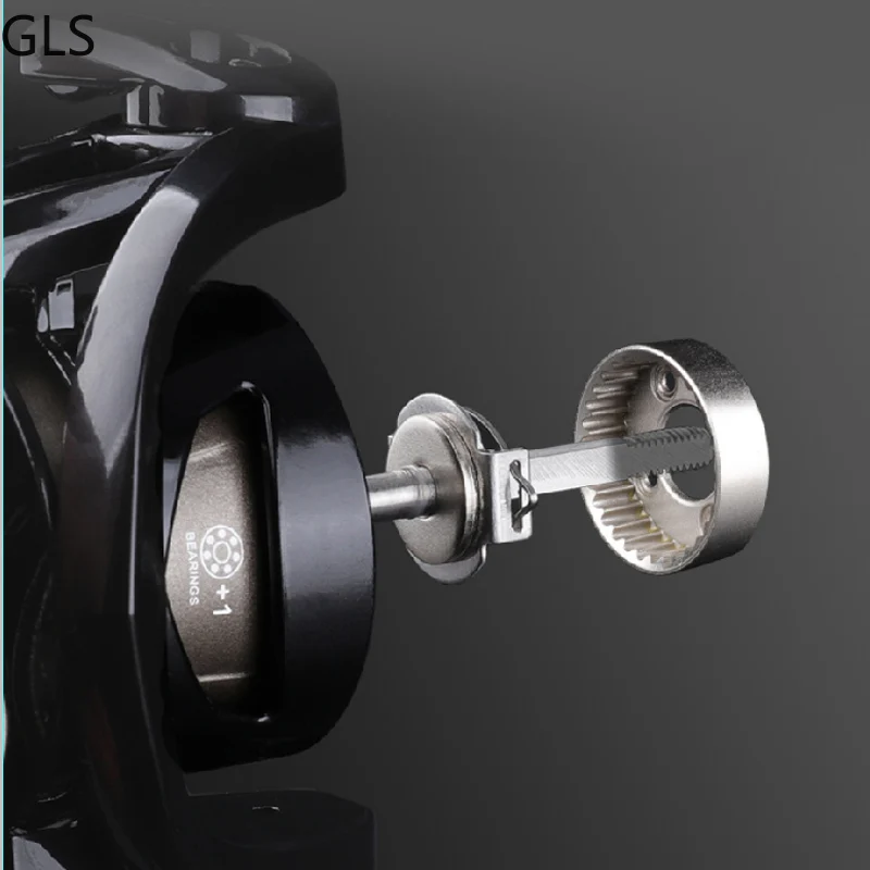 Nueva rueda de pesca de agarre suave 6 + 1BB serie 1500 2500 6,4:1 relación de engranaje carrete de pesca giratorio de lubina de agua salada - imagen 4