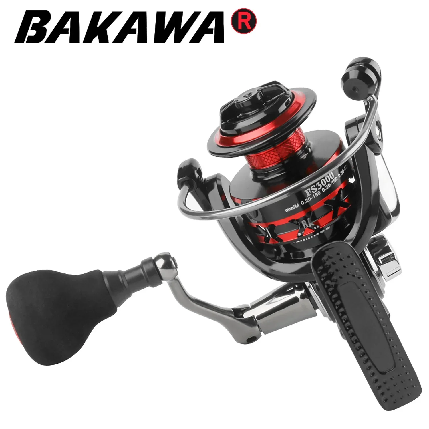 BAKAWA-carrete de pesca FS Serie 2000-7000, 10kg, arrastre máximo 5,2: 1, carrete de Metal de alta velocidad, rueda giratoria para carpa de agua dulce/salada - imagen 2