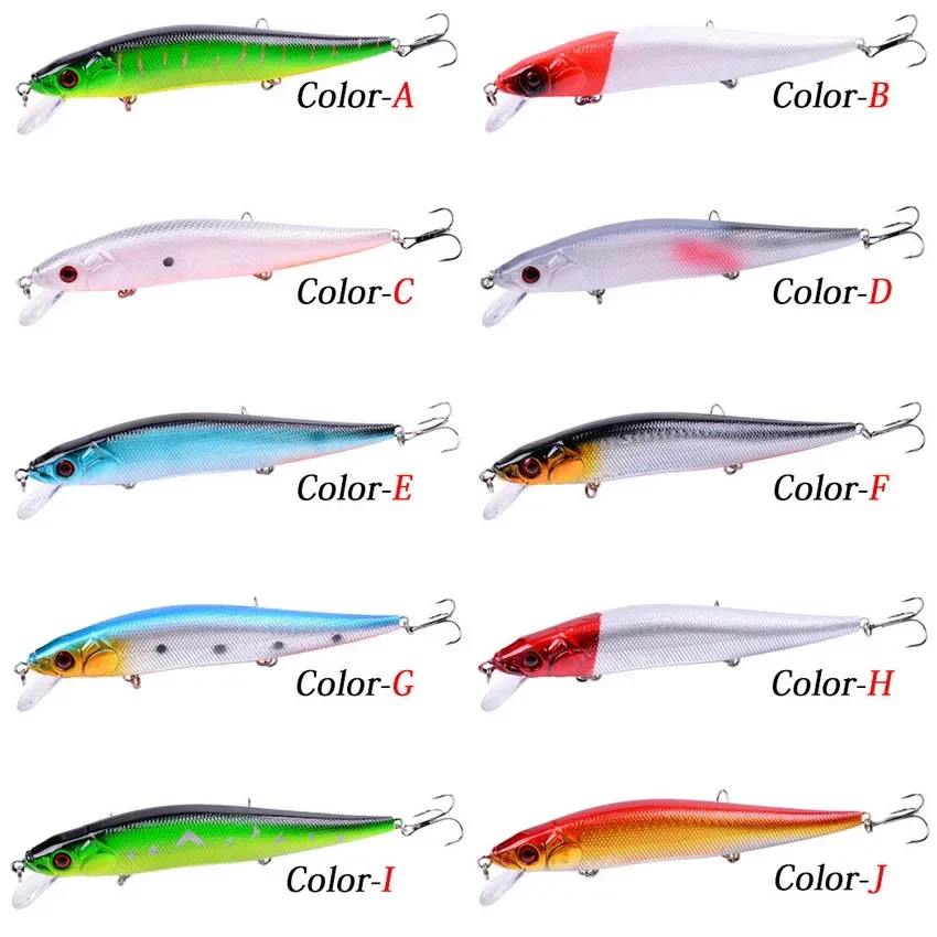 Señuelos de Pesca de pececillos, cebos duros Wobbler, Crankbait, ABS Artificial, aparejos de pesca de Lucio, 1 piezas, 14 cm, 23 g - imagen 4