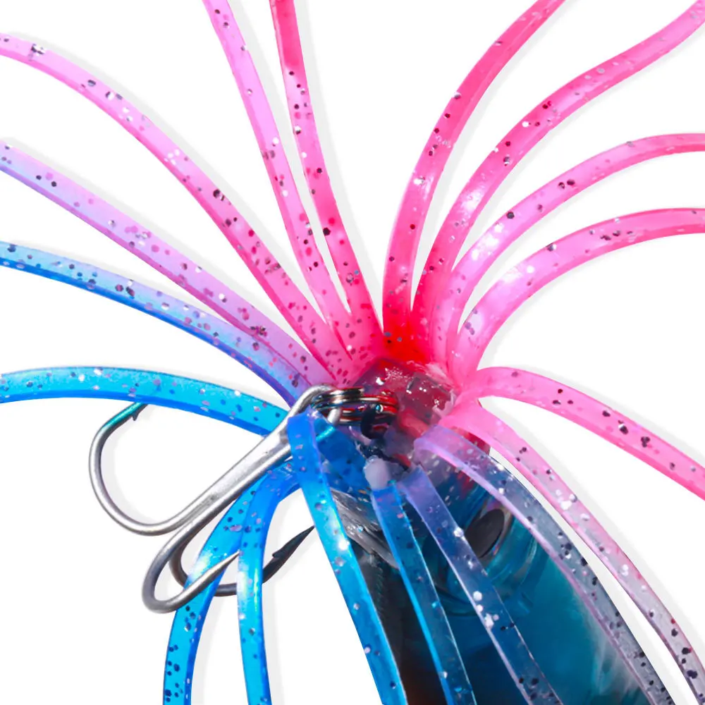 8 Uds pesca en el mar fundición larga pulpo grande calamar camino corredor cebo agua de mar dulce cebo de pesca de plástico cebo falso llamativo realista - imagen 3