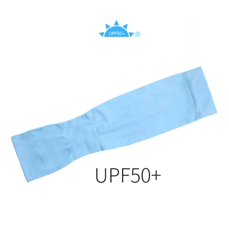 Mangas de seda de hielo para hombre y mujer, protectores de brazo de protección solar para exteriores, ciclismo, pesca, montañismo, 1 par - imagen 3