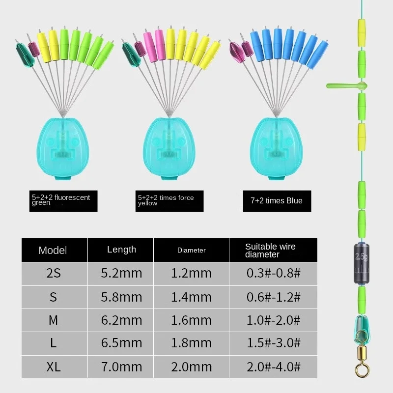 LINNHUE calidad de frijol espacial antideslizante súper apretado anti-enrollado accesorios de pesca de línea principal de frijol de silicona - imagen 4