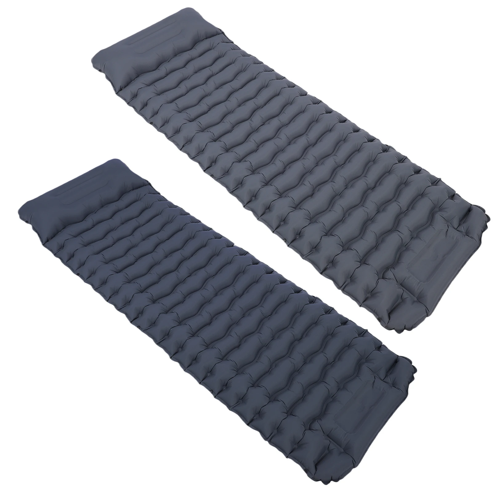 Colchoneta para dormir para acampar, colchoneta inflable ligera con almohada, colchoneta para dormir para senderismo con bomba de pie integrada