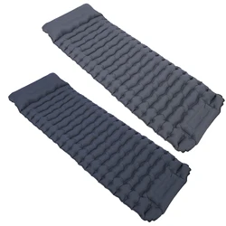 Colchoneta para dormir para acampar, colchoneta inflable ligera con almohada, colchoneta para dormir para senderismo con bomba de pie integrada