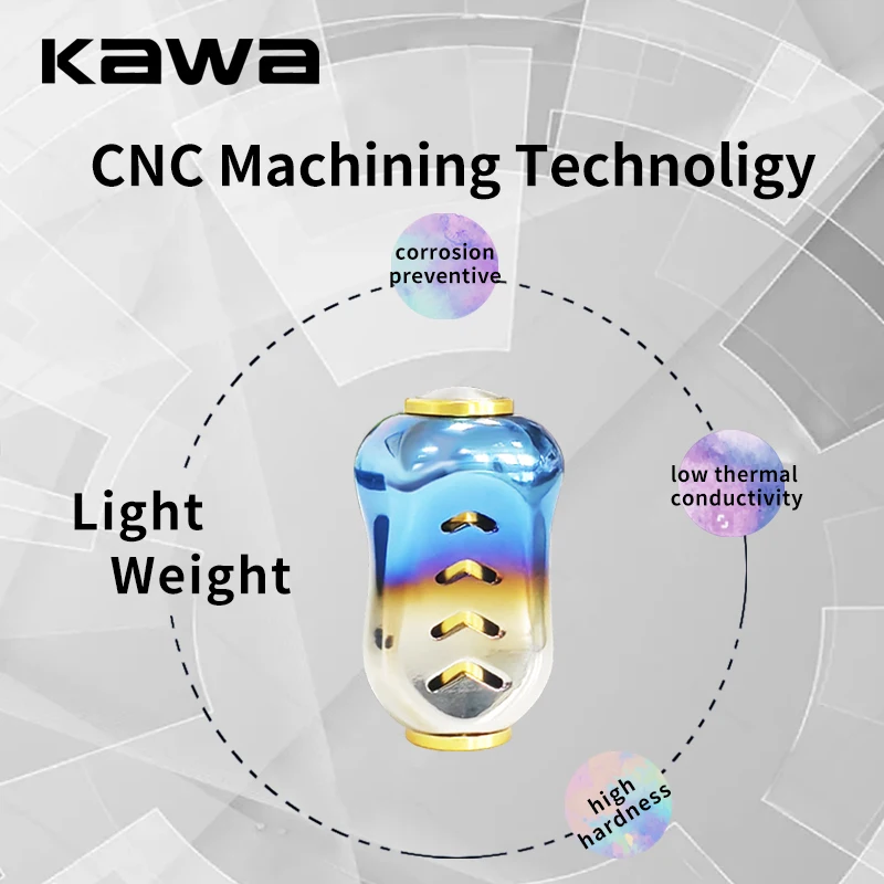 Kawa perilla de mango de carrete de pesca, perilla de acero inoxidable, traje para carrete S/ D, longitud de 35mm, 9g, accesorios de pesca DIY, 1 unidad - imagen 5