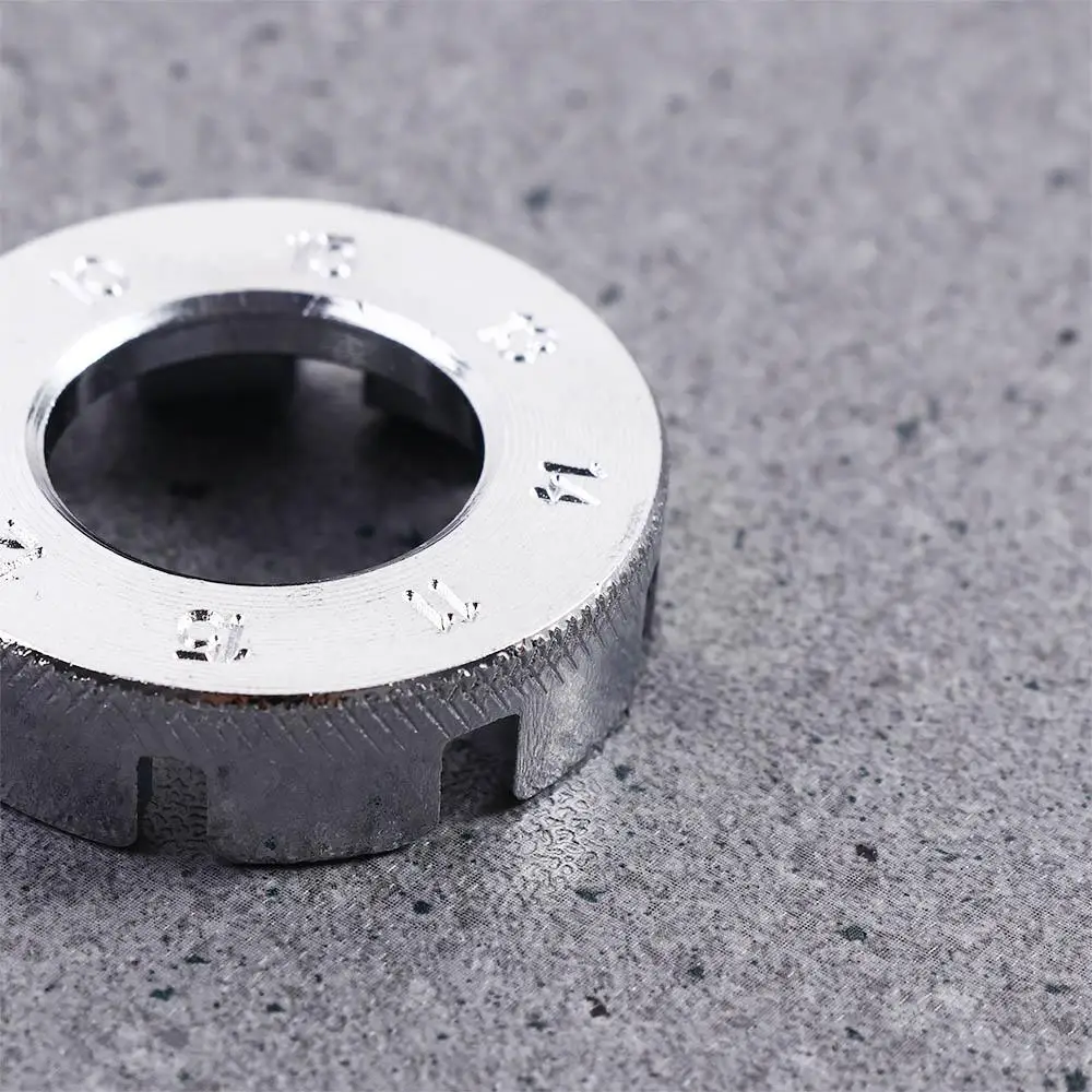 Herramienta de reparación de bicicletas de acero, llave de radios de bicicleta, llave de llanta de rueda, llave de ciclismo, boquilla de radios de 8 vías - imagen 5