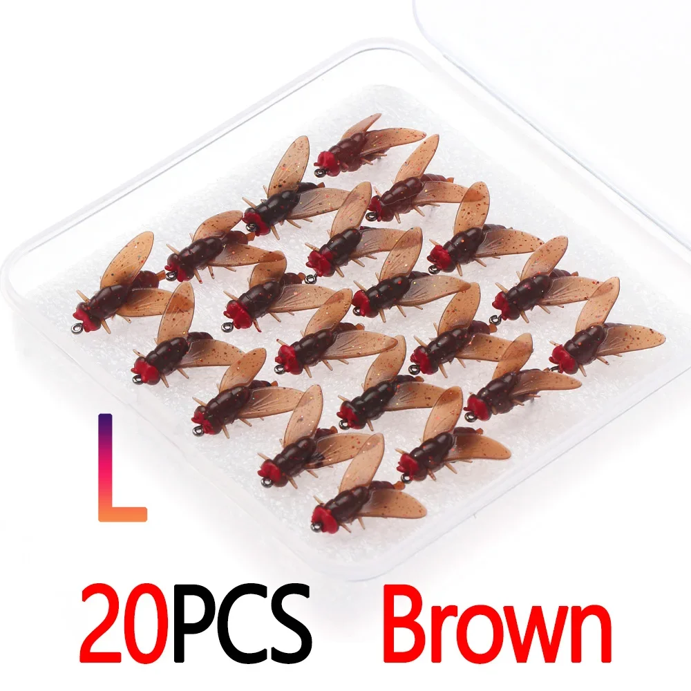 20pcs Brown L