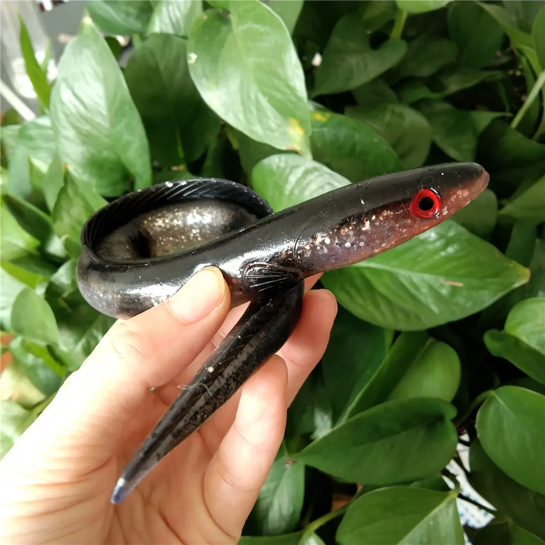 Señuelo Artificial para pesca, cebo de Anguila blanda de 30cm y 58g, de silicona, para Lucio, pececillo, Swimbait, 5 piezas - imagen 3