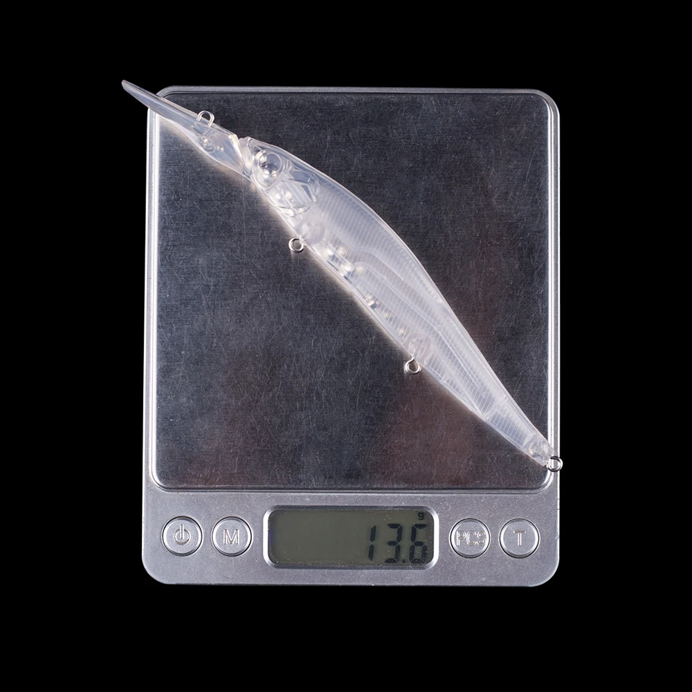 Hanlin 10/20 piezas 14CM 13,5G Minnow Señuelos de pesca sin pintar Jerkbait flotante Artificial cebo de cuerpo duro de agua profunda aparejos en blanco - imagen 3