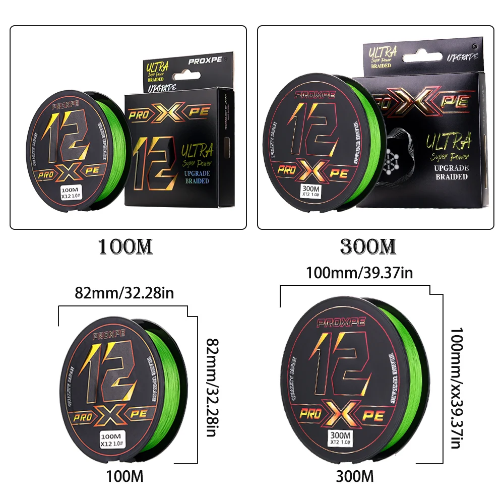 Experimente el mejor rendimiento de pesca con los carretes pro XPE Ultra trenzados y 300m