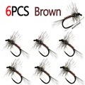 6pcs Brown