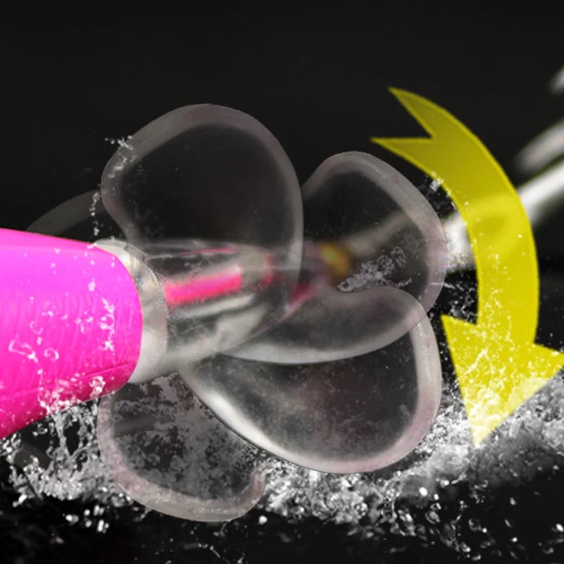 Señuelo de pesca 6g 11g cola giratoria Popper señuelo flotante hélice Tractor señuelo de pesca de mar cebo duro lápiz de agua flotante - imagen 4