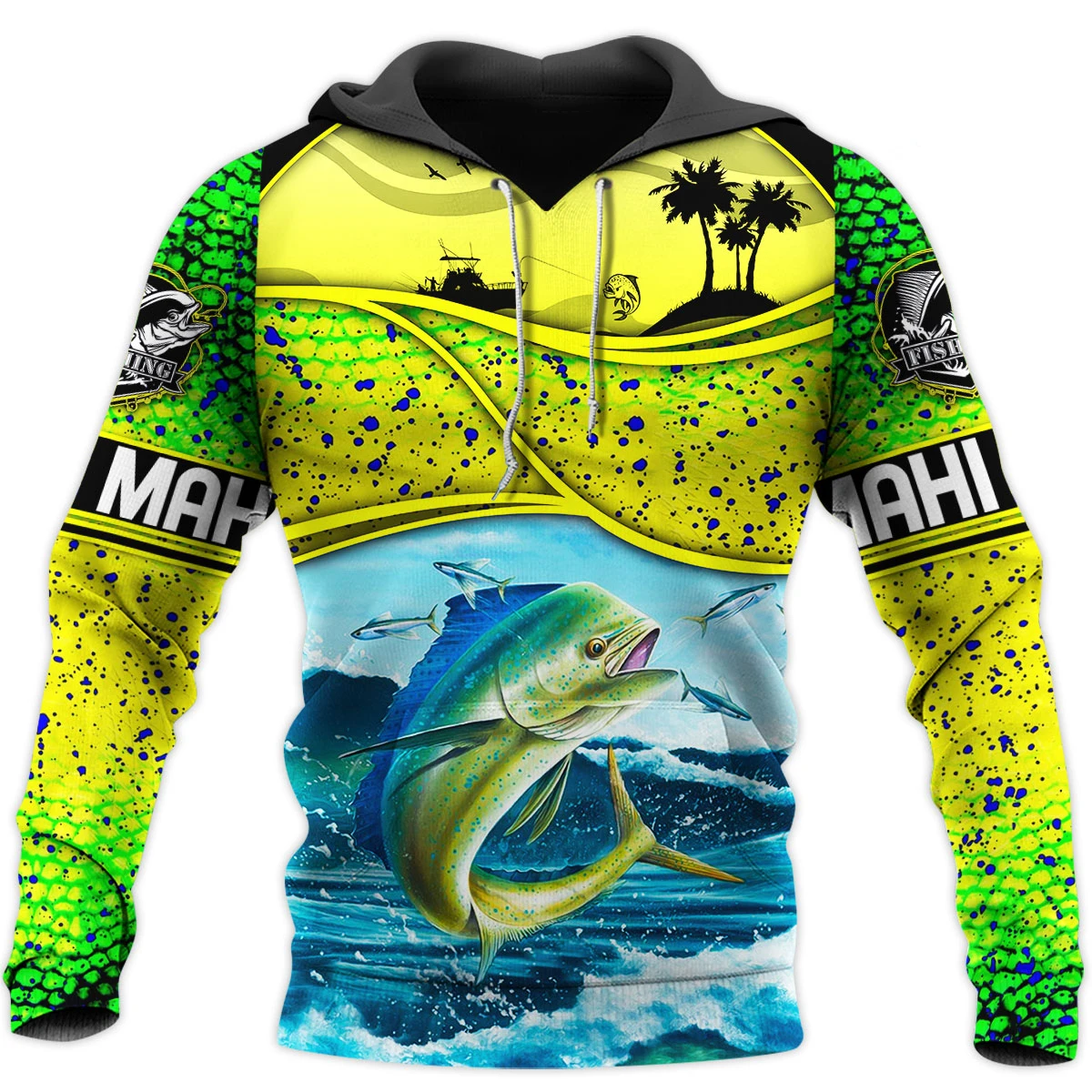 PLstar Cosmos Love Mahi Mahi Fishing 3D completamente estampado Sudadera con capucha y sudadera para hombre Unisex Zip sudaderas con capucha chándales casuales KJ943 - imagen 4
