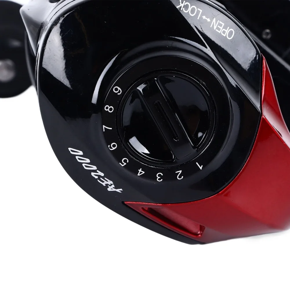 Carrete de fundición larga con relación de engranaje 7,2: 1, capacidad de carga de 8kg para carrete de Baitcasting de mano derecha con freno magnético, carrete de línea antisalpicaduras - imagen 2