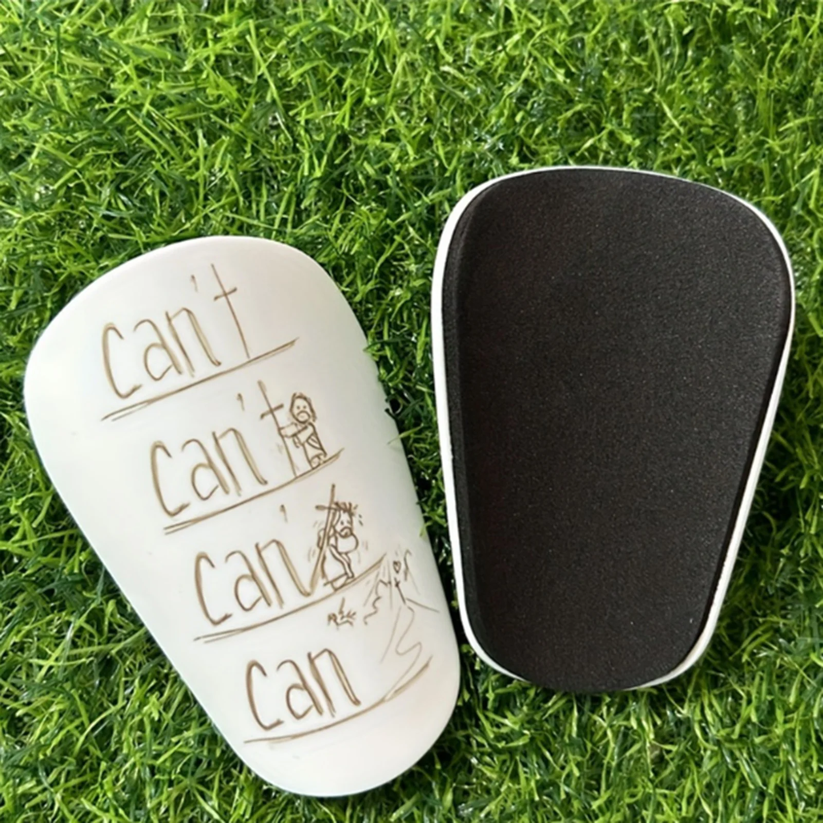 Protectores de piernas para entrenamiento de fútbol, espinillera estampada Pbt de 10x6cm para fútbol, voleibol, Rugby, equipo deportivo al aire libre para hombres y mujeres - imagen 5