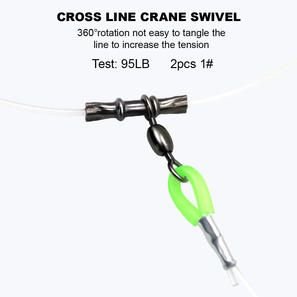 ZYZ-aparejos de aguas profundas con 4 anzuelos circulares de alta resistencia, aparejos de cebo de pesca de agua salada para atún, delfín, Marlin, pargo - imagen 3