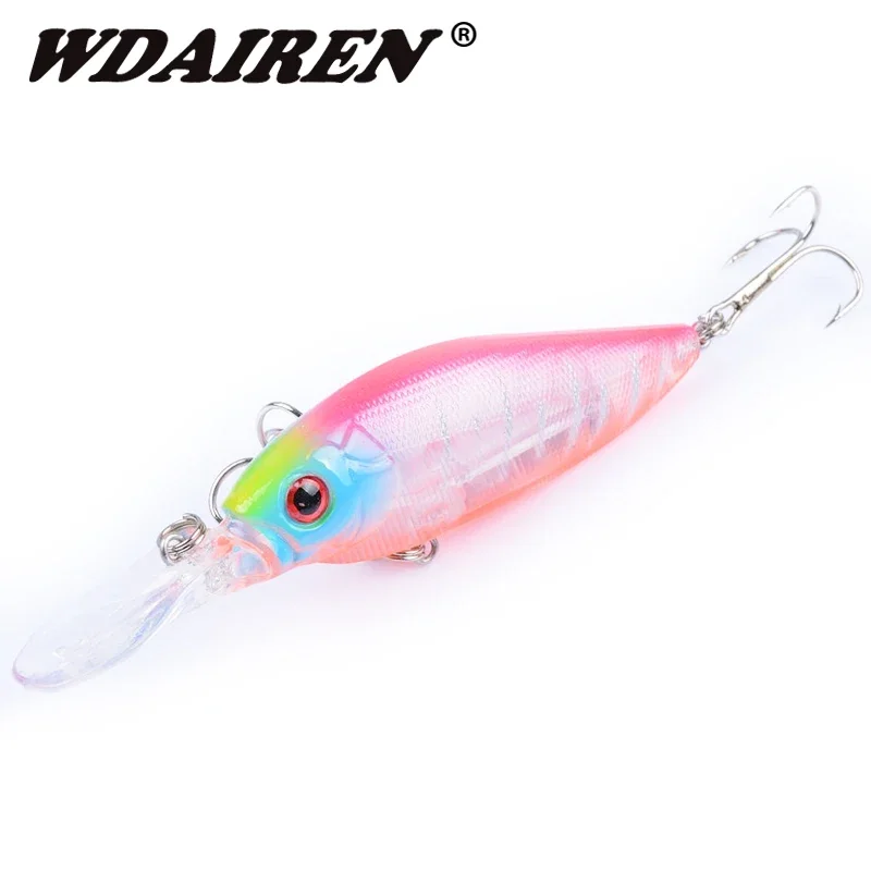 1 Uds señuelo de pesca Minnow 11cm 11,5g Swimbait Artificial plástico duro Wobblers señuelo pesca Crankbait cebo flotante WD-322 - imagen 2