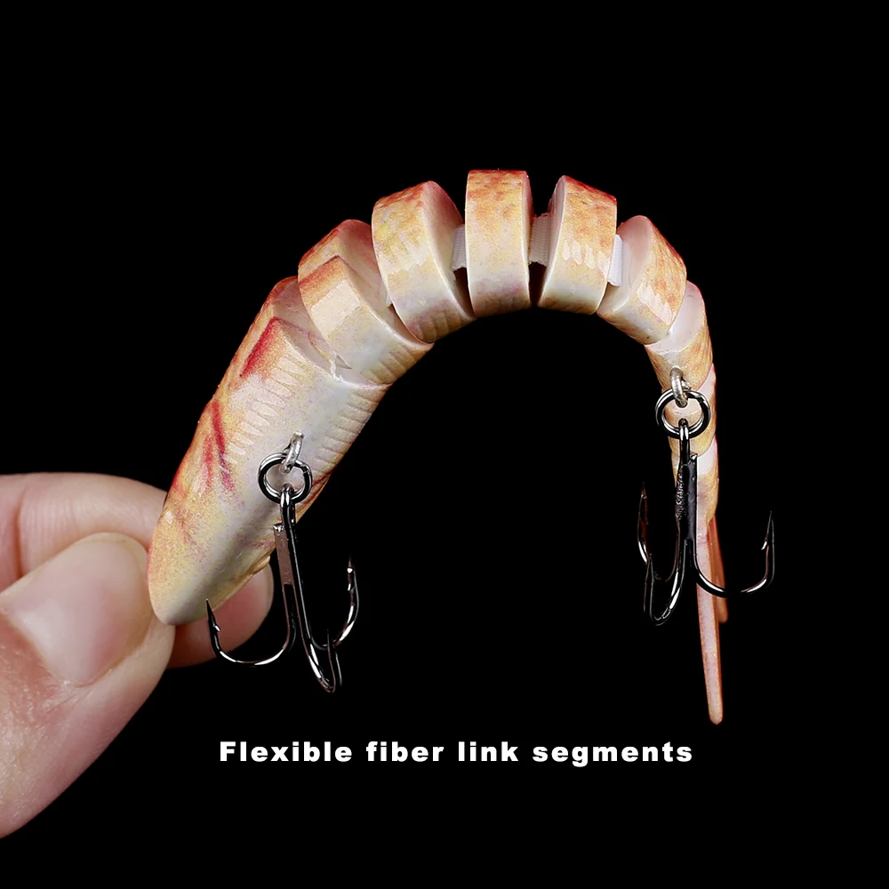 CCLTBA-Señuelos de Pesca de lubina que se hunden, Swimbait articulado, aparejos de cebo de trucha, señuelo Wobbler para pesca, 10cm, 10g - imagen 4