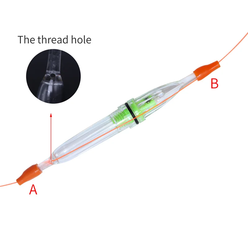 ZYZ-señuelo de pesca de 5 piezas, luz LED sellada, impermeable, accesorios de Gancho de cuerda para barco, luz de señuelo de pesca de mar profundo - imagen 3