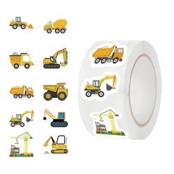 Rollo de pegatinas de grafiti de dibujos animados para niños, 500 piezas por rollo, para bricolaje, guitarra, portátil, cuaderno, Maleta, taza, impermeable, juguete para regalo