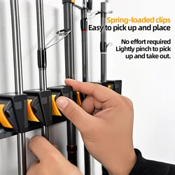 Soporte mural para cañas de pesca – 9 posiciones