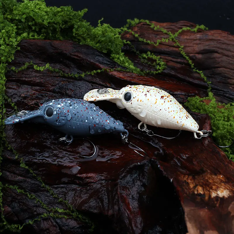 MAGIC WORKS 5 uds Set Mini Crankbait 3,3g Wobblers flotantes cebos de manivela Señuelos de pesca duros aparejos señuelos 36mm - imagen 4