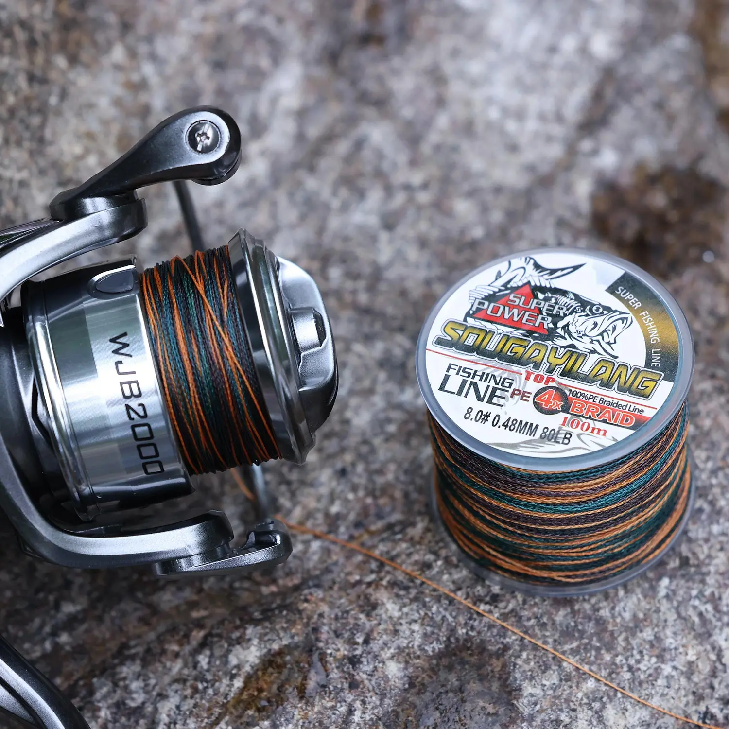 Sougayilang-sedal de pesca trenzado de PE, 4 hebras, 100M, multifilamento, herramienta de sedal de pesca de carpa, pesca de lubina, línea de PE - imagen 5