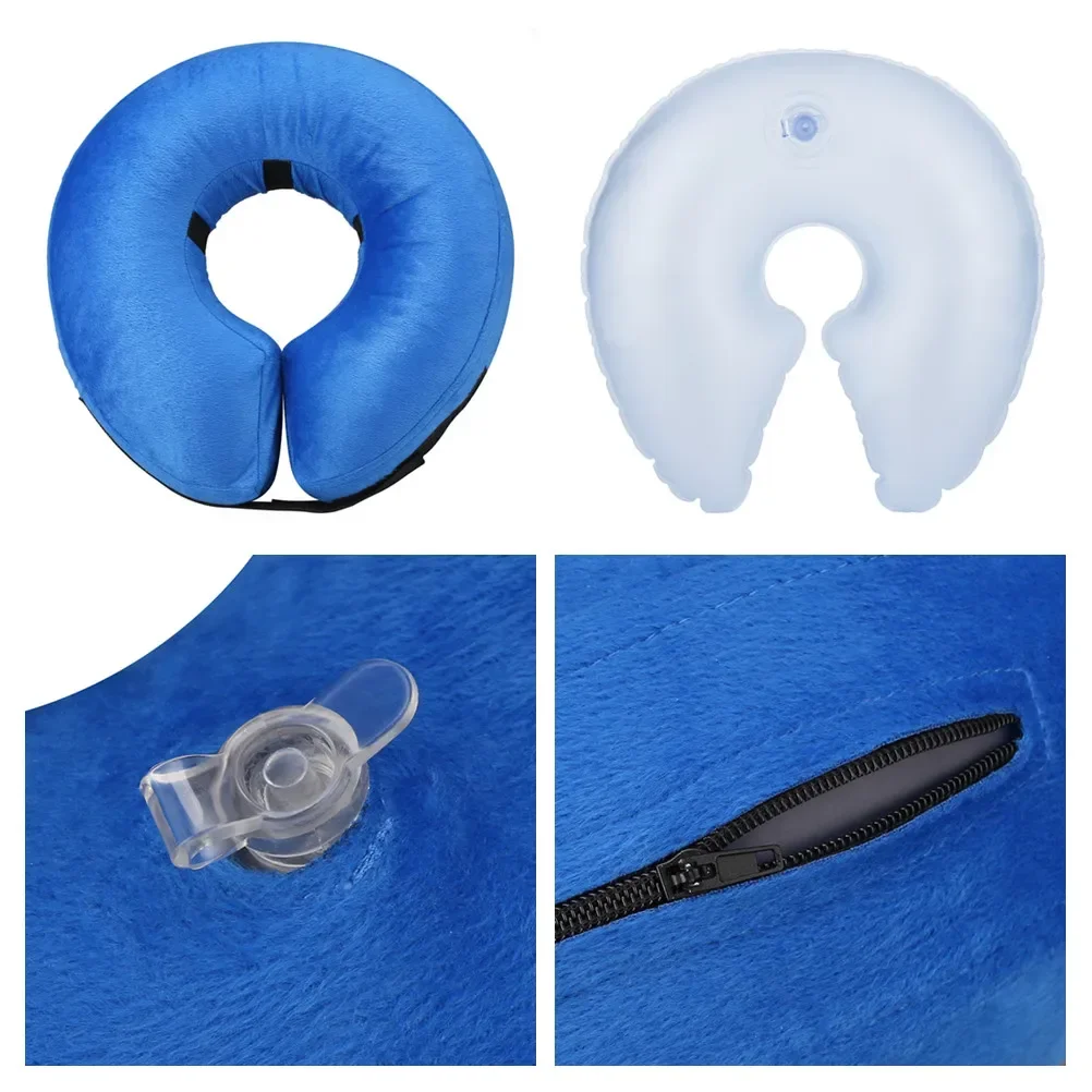 Conos para perros después de la cirugía, Collar protector inflable para perros, Collar de recuperación para mascotas, cono suave para mascotas para perros pequeños, medianos o grandes, gatos - imagen 3